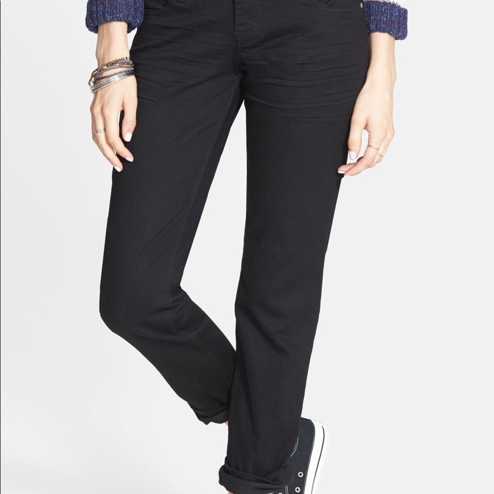 STS Blue Joey Relaxed Boyfriend Black Denim